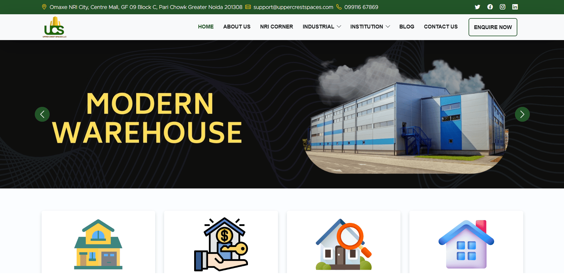 Upper Crest Spaces – Industrial Real Estate Consultancy by World Web Robotics